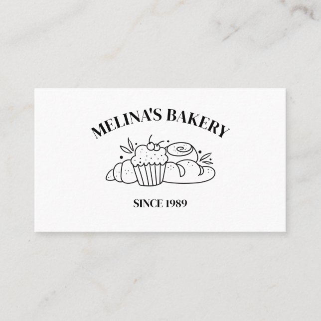 Cartões de pastelaria para uso profissional, para  (Frente)