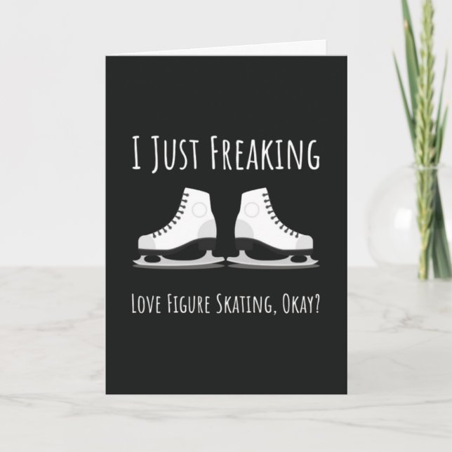 Cartões de Patinação Artística Esportes de Inverno (Frente)