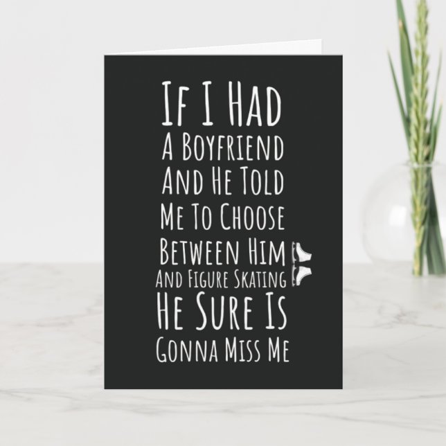 Cartões de Patinação Artística Meninas Patinam Pat (Frente)