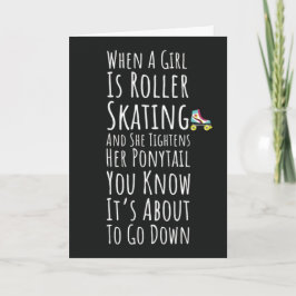 Cartões de Patinação Patins de Rolo para Meninas e