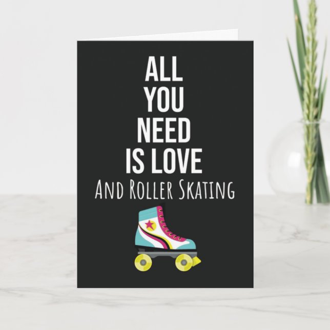 Cartões de Patinação Patins Patinador Para Criança (Frente)