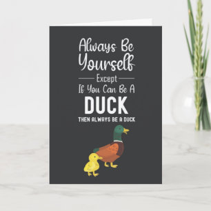 Cartões de Pato Fofo Humor Divertido Animais Engra