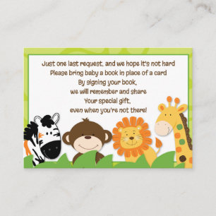 Cartões de Pedido de Livro de Animais Safari Selv