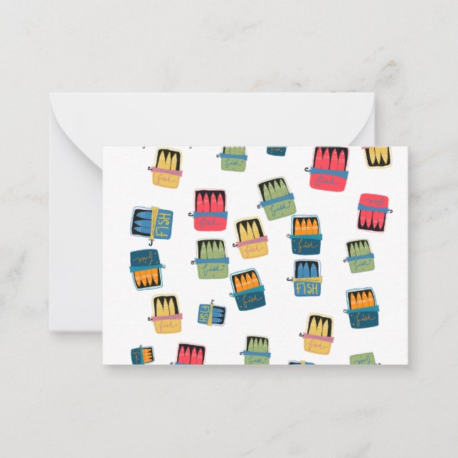 Cartões De Peixe Entinados (Frente)