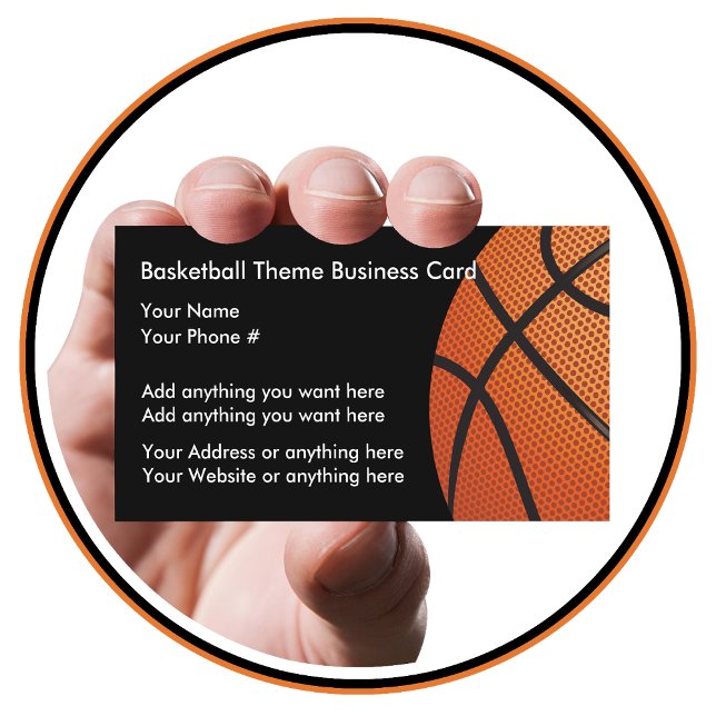 Cartões de Perfil com Tema de Basquetebol (Criador carregado)