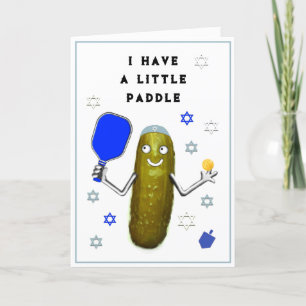Cartões de Pickleball Hanukkah