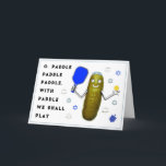 Cartões de Pickleball Hanukkah<br><div class="desc">Cartões Hanukkah engraçados com humor de picleball. Editar texto para personalizar para amigos da família e do picleball.</div>