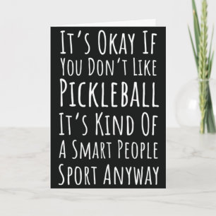 Cartões de Pickleball para Fãs Jogadores Amantes M