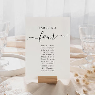 Cartões de Plano de Assento de Casamento Nome