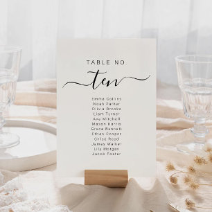 Cartões de Plano de Assentos de Casamento Nome