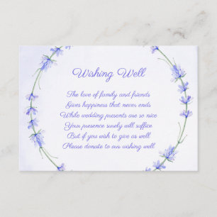 Cartões de poço de Lavanda de Wreath