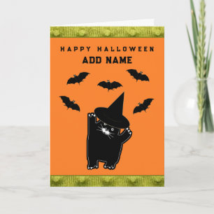 Cartões de Poema Personalizados do Halloween