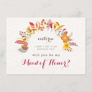 Cartões de ponte - primavera Boho Wildflower