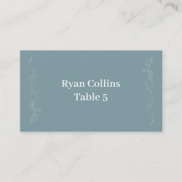 Cartões de posição azuis-claros