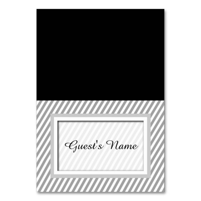 Cartões de posição de nomes com estratificação de  (Frente)