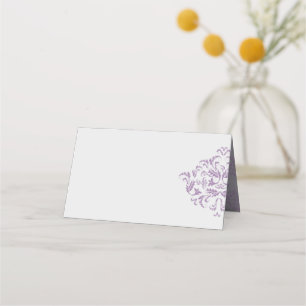 Cartões de posição do Vazio Damask elegante Conefl