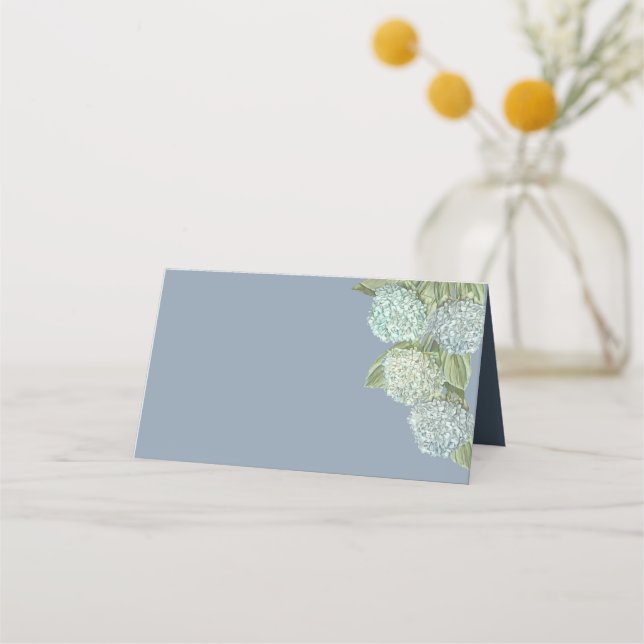 Cartões de posição do Vazio hydrangea azul (Frente)