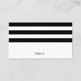 Cartões de posição em tiras, brancas e pretas - pl