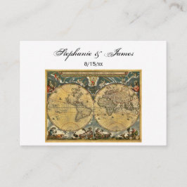 Cartões de posição nº 2 do mapa branco do mapa do