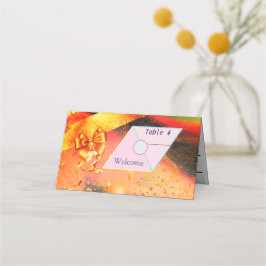 Cartões de Posicionamento de Mesa Dourados Vibrant