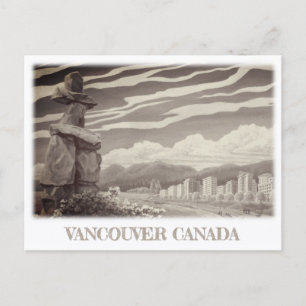 Cartões de Postal de Arte de Vancouver Inukshuk de