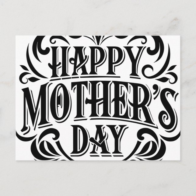 Cartões de posto deixados para o dia da mãe (Frente)