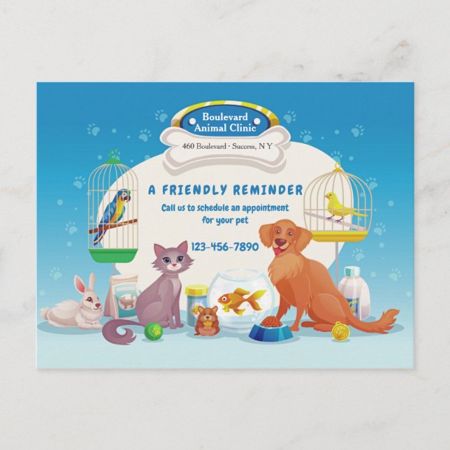 Cartões de Posto Veterinários (Frente)