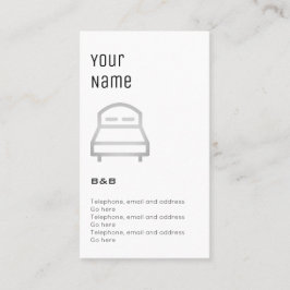 Cartões de preço "essenciais" de B&B