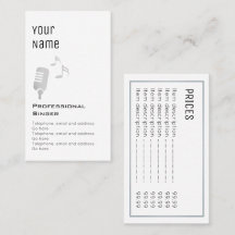 Cartões de preço profissionais "essenciais" do