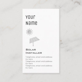 Cartões de preço solares "essenciais"