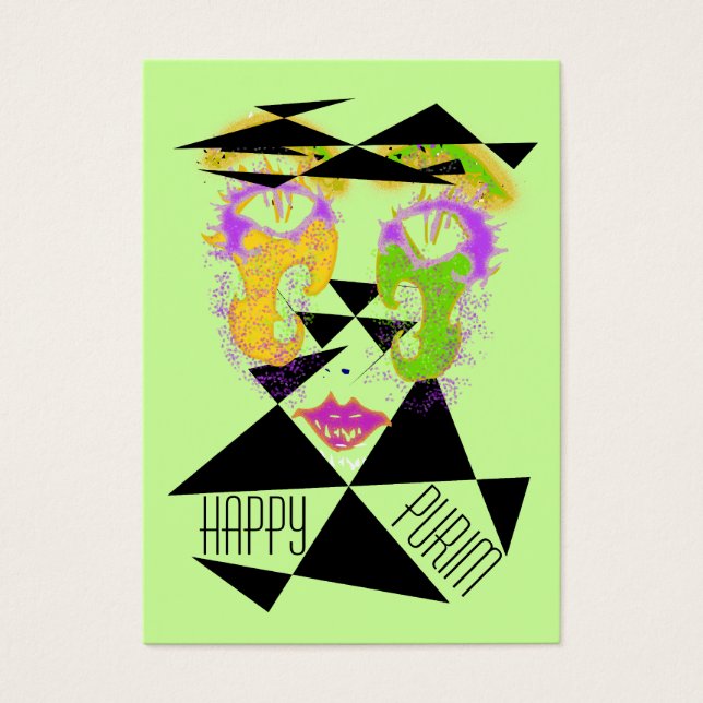 Cartões de presente para Abstrato de purim ChubbyB (Frente)