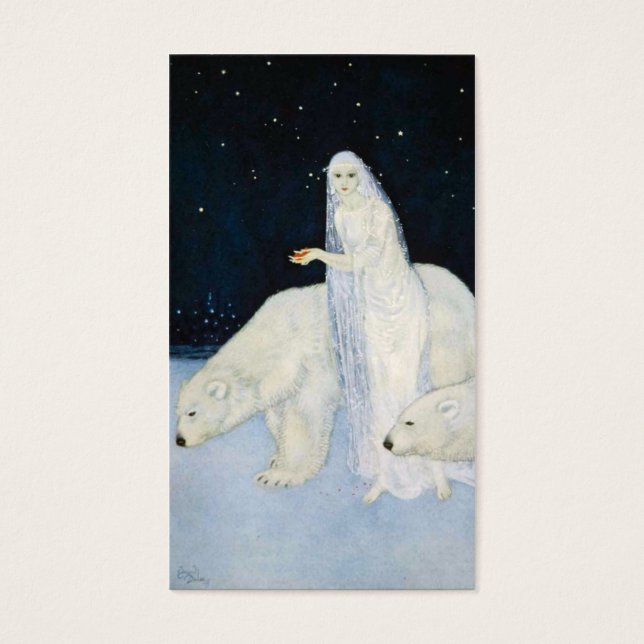 Cartões de presentes de Natal do Urso Polar Edmund (Frente)