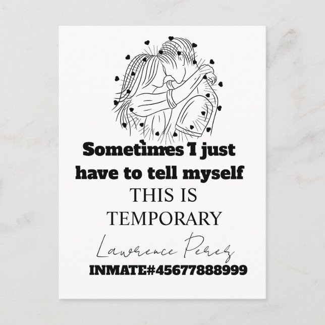 Cartões de Presidiário de Longa Distância Fofos (Frente)