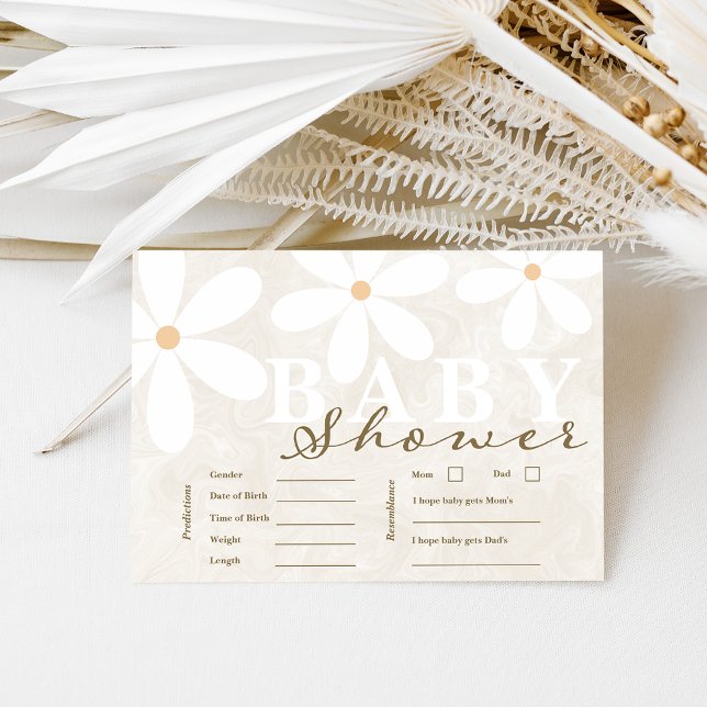 Cartões de previsão neutra do Chá de fraldas de Da (Criador carregado)