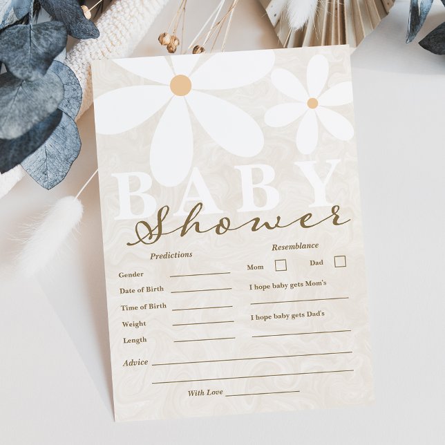 Cartões de previsão neutra do Chá de fraldas de Da (Criador carregado)