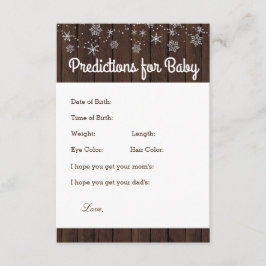 Cartões de Previsões e Conselhos de Floco de Neve 