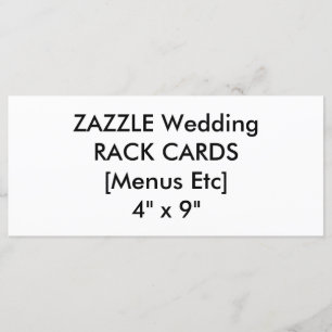 Cartões de programa e menu de casamento personaliz