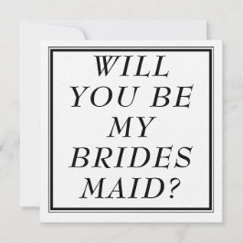 Cartões de Proposta de Bridesmaid - Parte Noivado