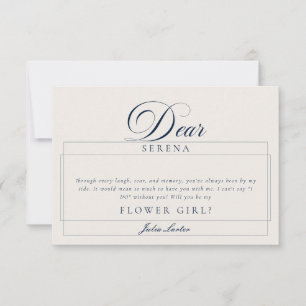 Cartões de Proposta para Menina de Flores Clássico
