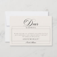 Cartões de Proposta para Padrinhos de Casamento em