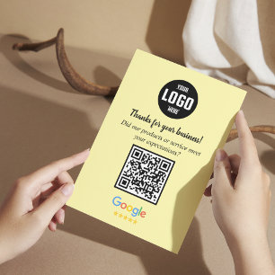 Cartões de QR Code de Avaliação do Google Enclau
