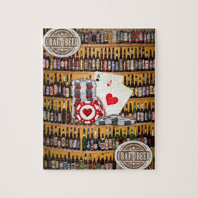 Cartões de Quebra-cabeça de Cerveja (Vertical)