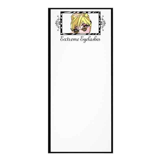 Cartões de rack maquiagem/maquiagem permanente (Frente)