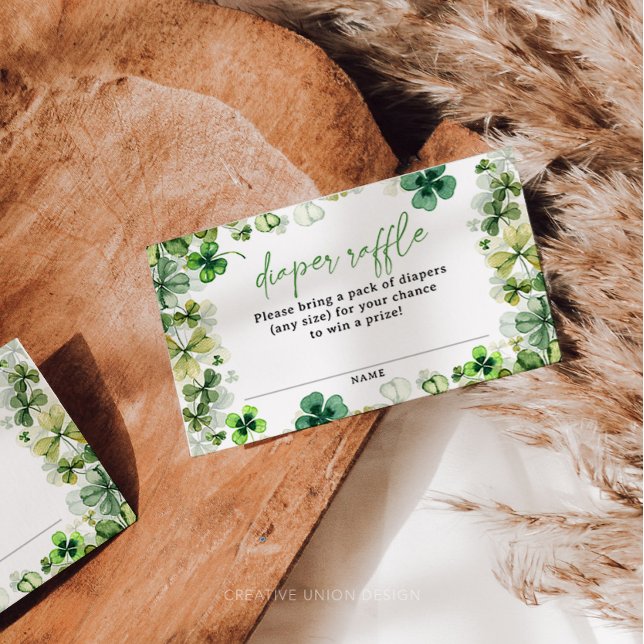 Cartões de Raffle para Fralda de Chá de fraldas de (Criador carregado)