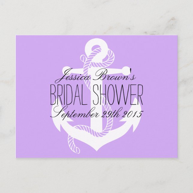 Cartões de recebimento de Chás de panela de Âncora (Frente)