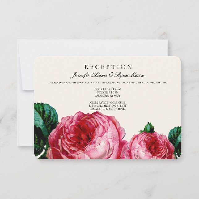 CARTÕES DE RECEÇÃO DE CASAMENTO COM DECOUPAGEM FLO (Frente)