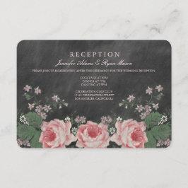 CARTÕES DE RECEÇÃO DE CASAMENTO EM LOUSA VINTAGE