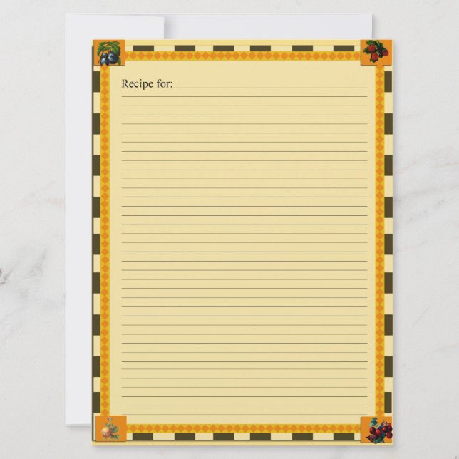 Cartões de receita (Frente)