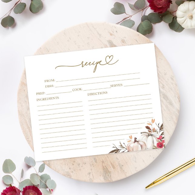 Cartões de Receita de Chá de panela Apaixonados (Criador carregado)