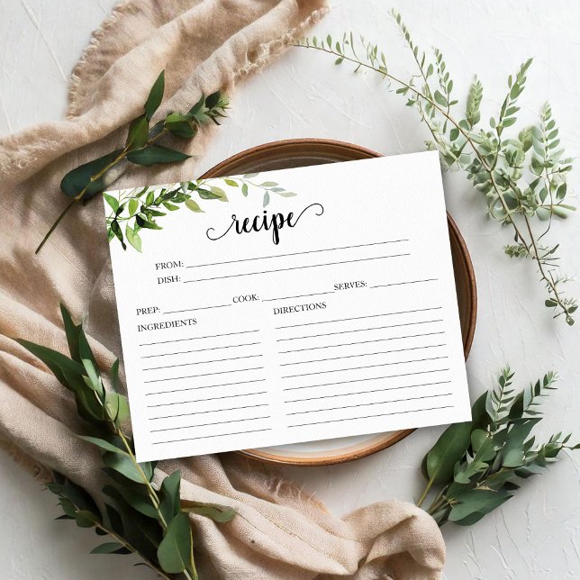 Cartões de receita de Chá de panela verde (Criador carregado)